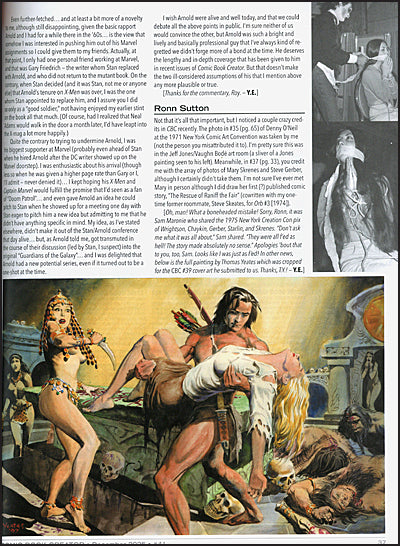 COMIC BOOK CREATOR #41 Len Wein