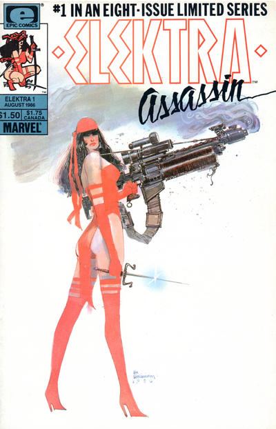 ELEKTRA ASSASSIN SET OF EIGHT MARVEL COMICS