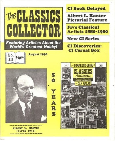 WORLDWIDE CLASSICS NEWSLETTER #1-8 & THE CLASSICS COLLECTOR #8a-11 Set of 12