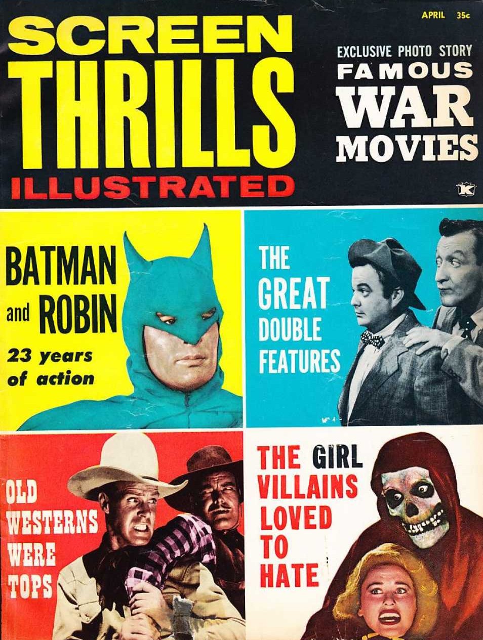 SCREEN THRILLS ILLUSTRATED MAGAZINE #1-2 & #4-5 Set of 4