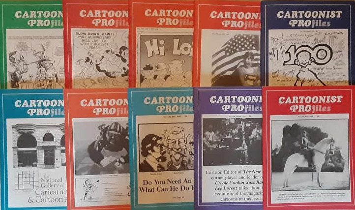 CARTOONIST PROFILES #101-110 Set of 10
