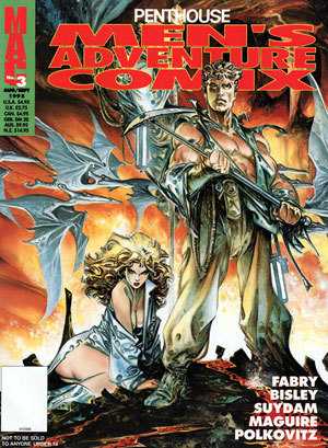 PENTHOUSE MEN'S ADVENTURE COMIX #1-5 & 7 Plus PENTHOUSE MAX #1-3 Set of 9