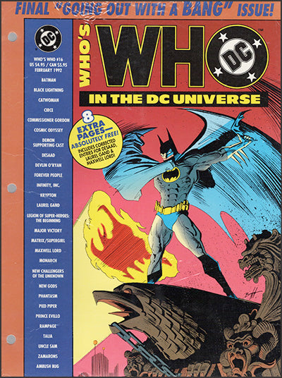 WHO'S WHO IN THE DC UNIVERSE #16 Loose Leaf