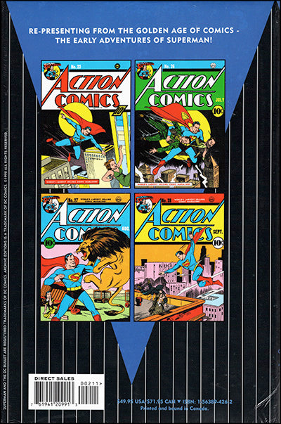 SUPERMAN THE ACTION COMICS ARCHIVES Volumes 1, 2 & 3