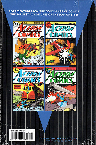 SUPERMAN THE ACTION COMICS ARCHIVES Volumes 1, 2 & 3