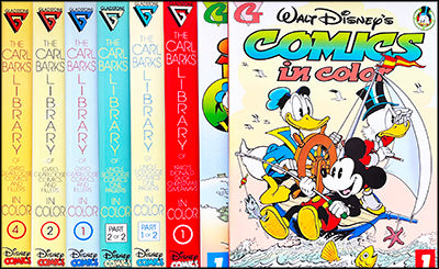 THE CARL BARKS LIBRARY & Walt Disney Comics In Color 8 Volume Set