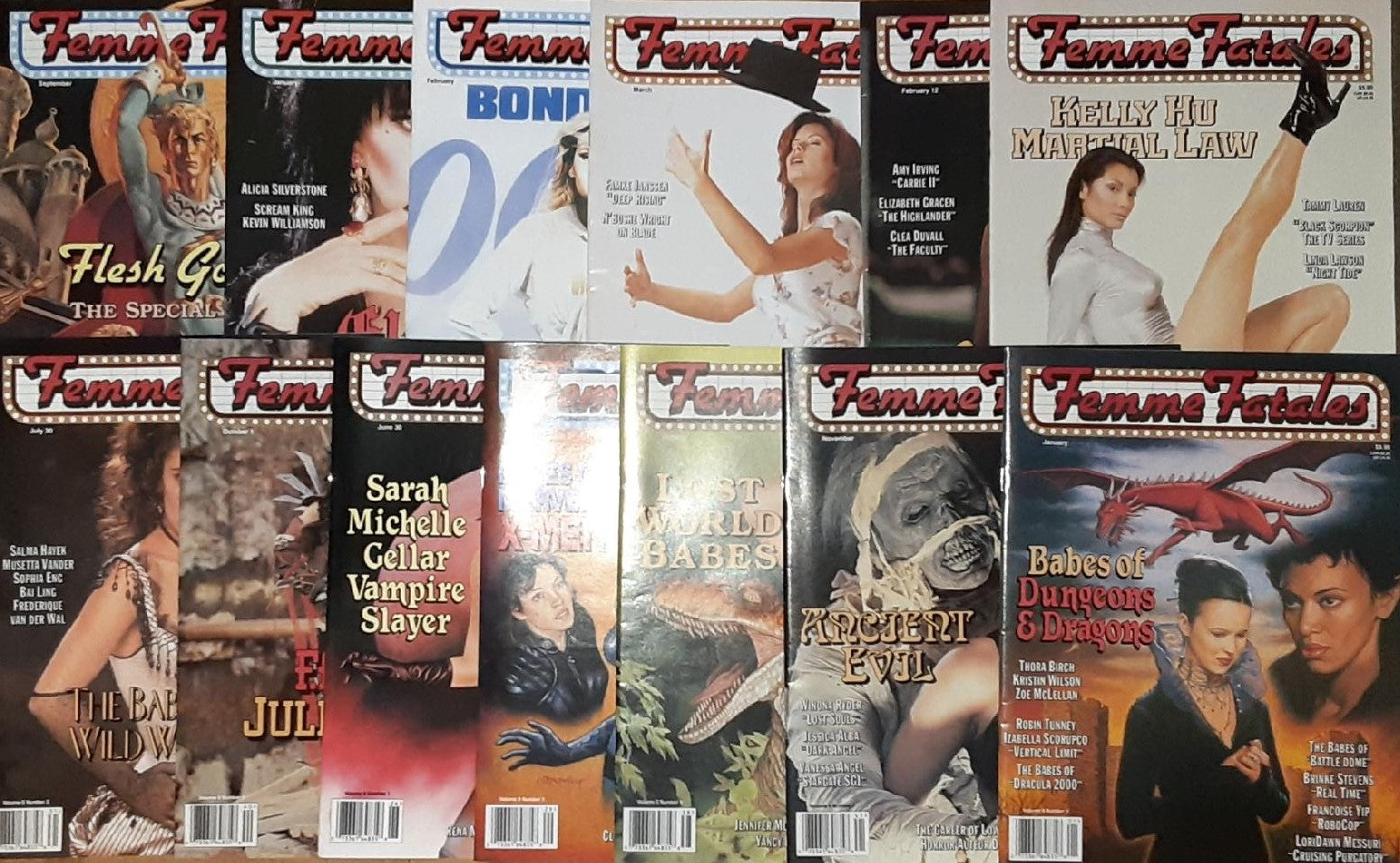 FEMME FATALES MAGAZINE V6-V9 Set of 13