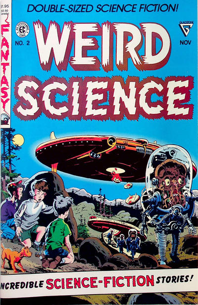 WEIRD SCIENCE Gladstone Double -Sized Reprints Set of 4 Complete