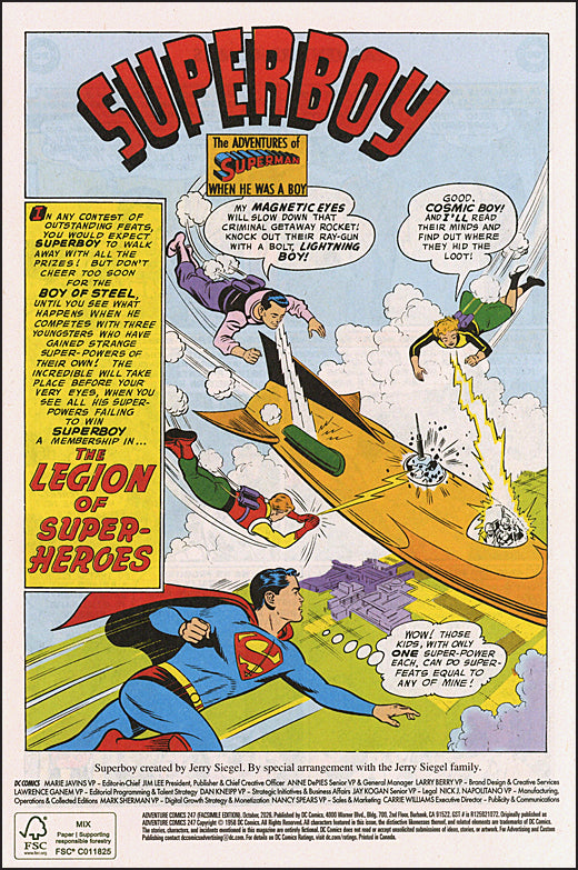 Adventure Comics #247 Facsimile Edition