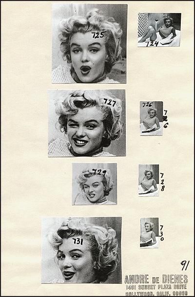 ANDRE DE DIENES MARILYN MONROE 45th Anniversary Edition