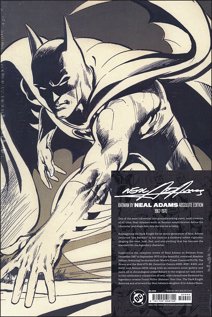 Batman By Neal Adams Absolute Edition Volume 1