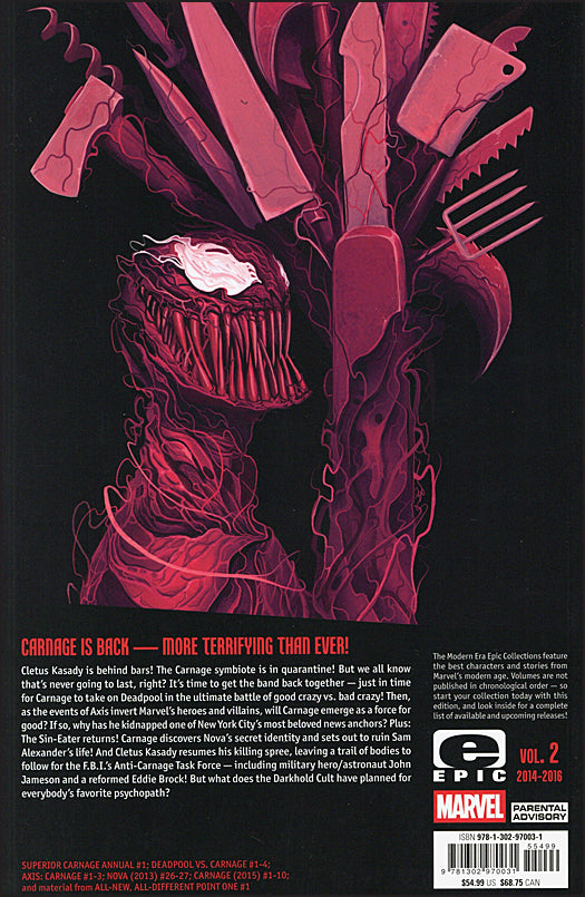 Carnage Modern Era Epic Collection Prophecy of the Darkhold