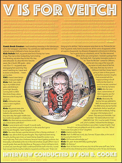 COMIC BOOK CREATOR #38 Rick Veitch