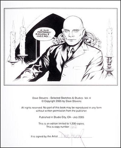 DAVE STEVENS Selected Sketches & Studies Volume 4 Signed
