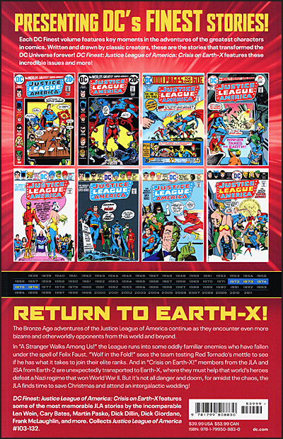 DC FINEST JUSTICE LEAGUE OF AMERICA CRISIS ON EARTH-X