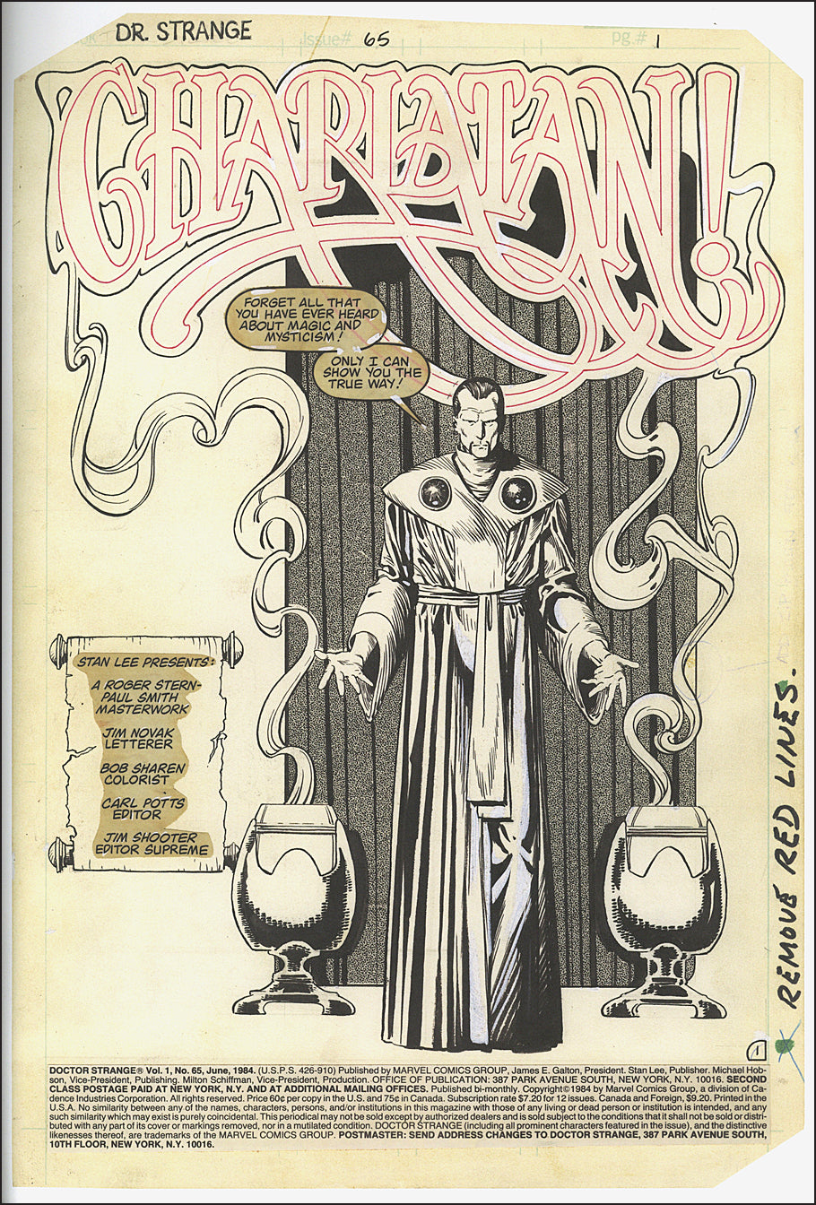 DOCTOR STRANGE By Paul Smith Artist's Edition