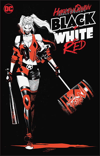 HARLEY QUINN BLACK + WHITE + RED