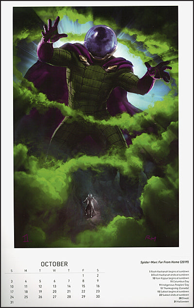 Marvel Studios The Art of Ryan Meinerding 2027 Poster Calendar with 12 Prints