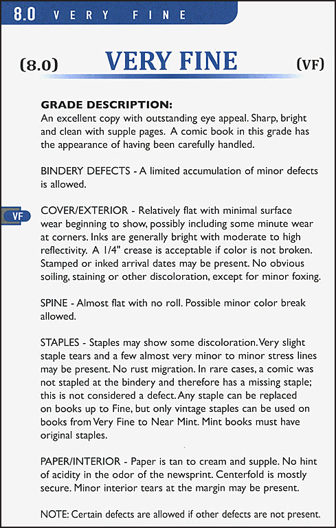 Overstreet Guide to Grading Comics Hardcover