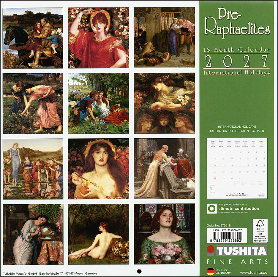 Pre-Raphaelites 2027 Calendar