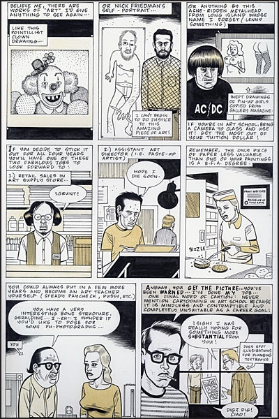 ORIGINAL ART Daniel Clowes Studio Edition