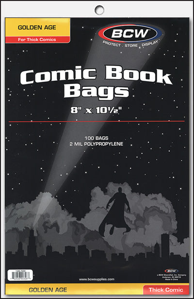 PLASTIC BAGS Golden Age Thick (100)