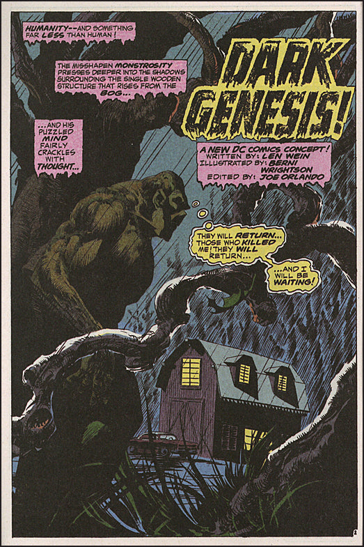 Swamp Thing #1 Facsimile Edition