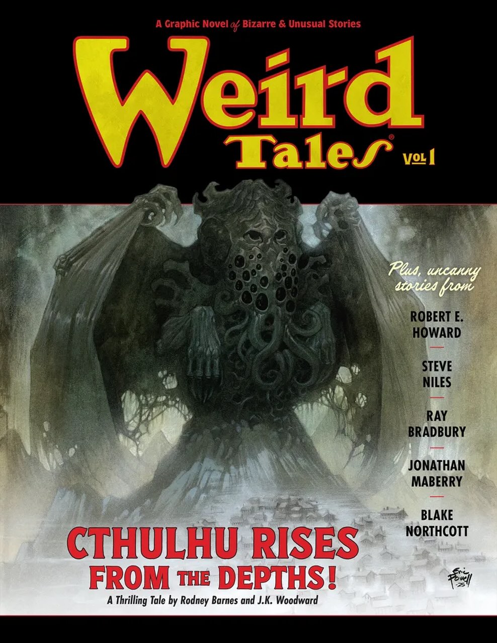 WEIRD TALES 1 CTHULHU RISES FROM THE DEPTHS Eric Powell Cover