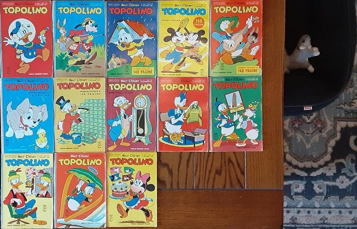 TOPOLINO ITALIAN DISNEY DIGESTS 1963 Set of 13