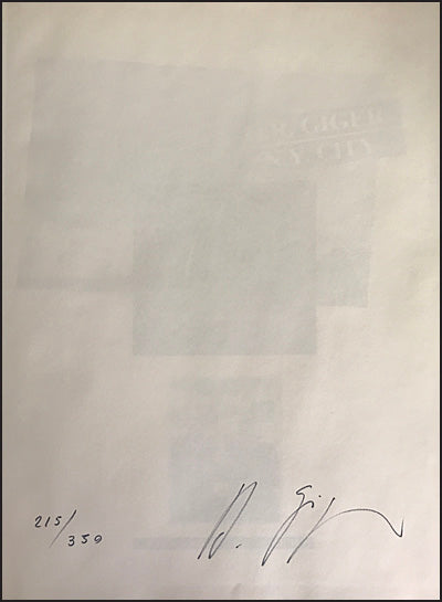 H.R. GIGER N.Y. CITY Signed/Limited
