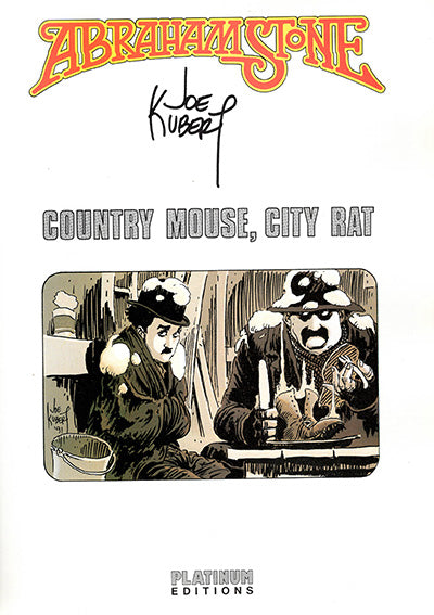 ABRAHAM STONE Book One Country Mouse, City Rat Signed/Limited