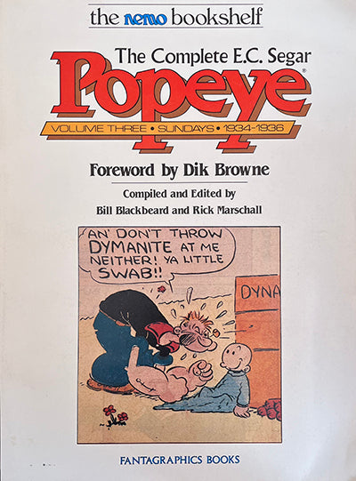 THE COMPLETE E.C. SEGAR POPEYE Volume 3 Sundays 1934-1936