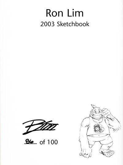 RON LIM 2003 Sketchbook