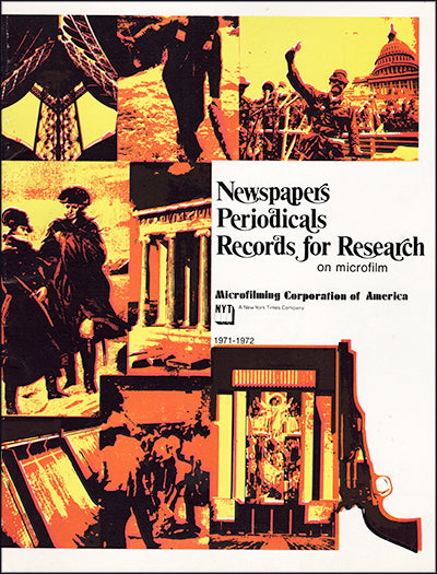 NEWSPAPERS, PERIODICALS RECORDS FOR RESEARCH ON MICROFILM  1971-1972
