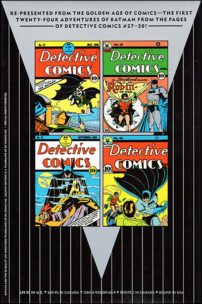 BATMAN ARCHIVES Volumes 1 & 2