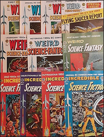 WEIRD SCIENCE-FANTASY Russ Cochran-Gemstone EC Reprints Set of 11 Complete