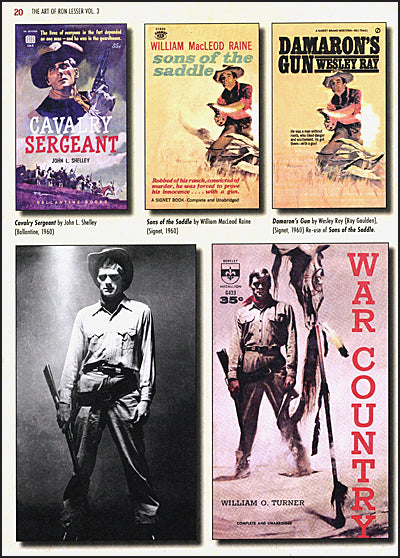 THE ART OF RON LESSER 3 WILD WILD WESTERNS