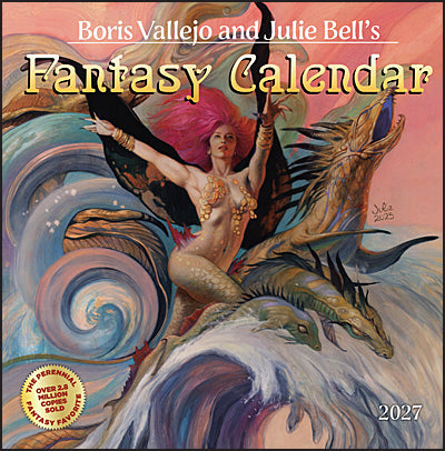 BORIS VALLEJO & JULIE BELL Fantasy 2027 Calendar