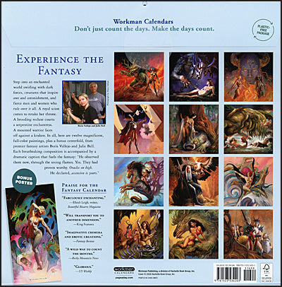 Boris Valljo & Julie Bell Fantasy 2027 Calendar