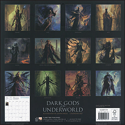 Dark Gods of the Underworld by Jason Engle 2027 Calendar