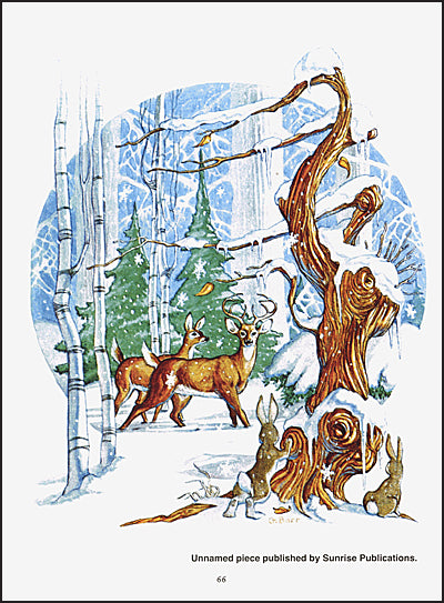 JOY TO THE WORLD Christmas Card Art by George Barr