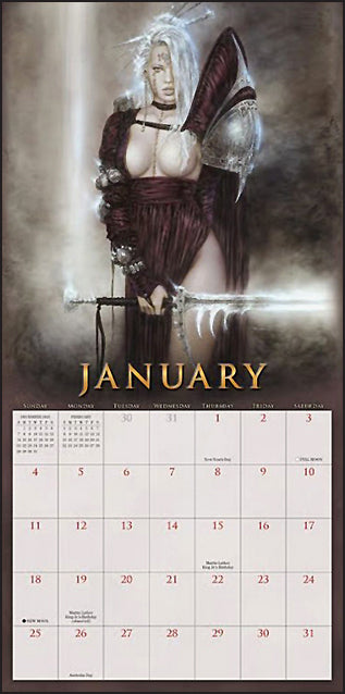 LUIS ROYO 2026 Calendar