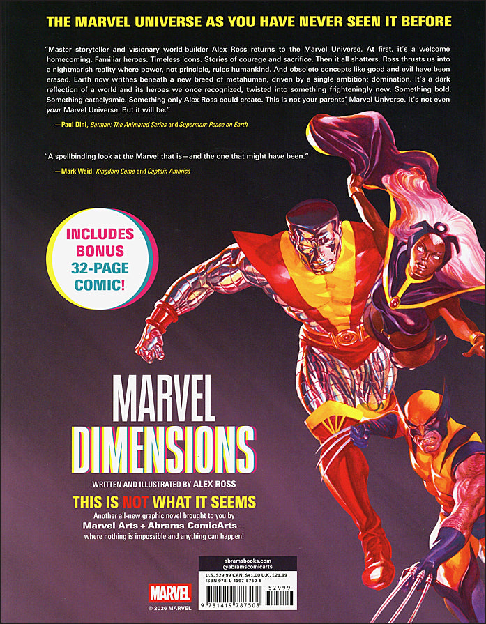 Marvel Dimensions: A Graphic Novel by Alex Ross
