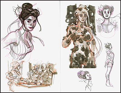 OOH LALA A Terry Dodson Sketchbook 2026 Signed