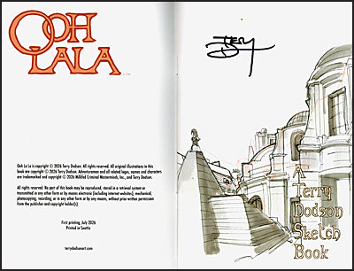OOH LALA A Terry Dodson Sketchbook 2026 Signed