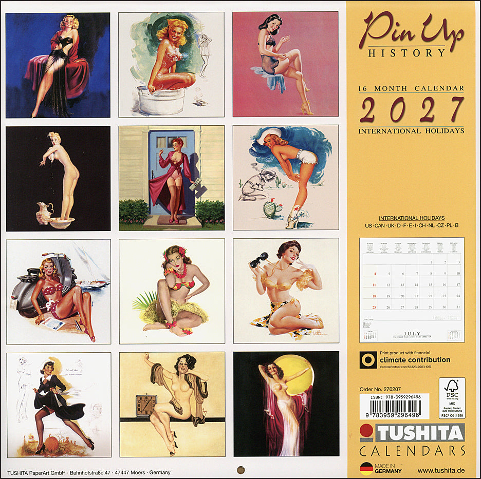 Pin-Up History 2027 Calendar