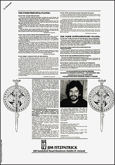 JIM FITZPATRICK THE BOOK OF CONQUESTS PORTFOLIO