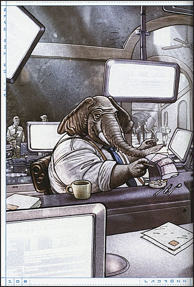 UNHUMAN THE ELEPHANTMEN Art of Ladrönn