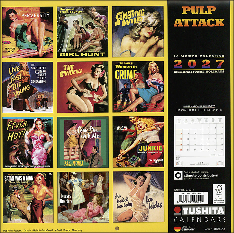 Pulp Attack 2027 Calendar