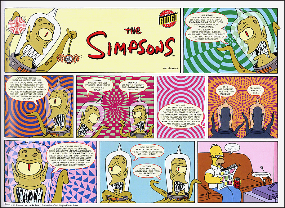 The Simpsons Comic Strip Cavalcade